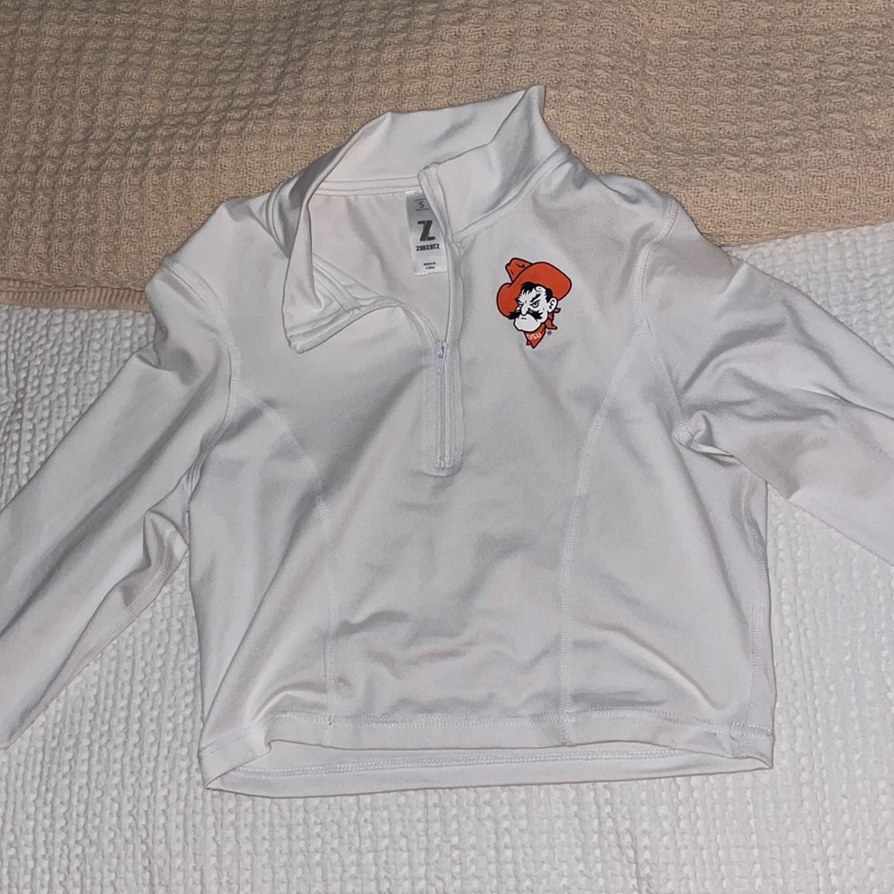 Cropped OSU half-zip